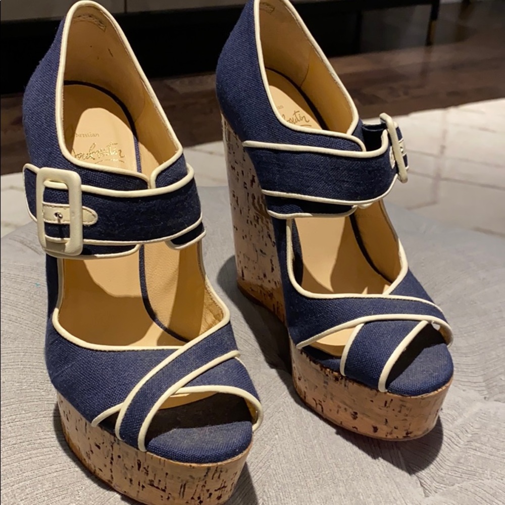 Christian louboutin wedges